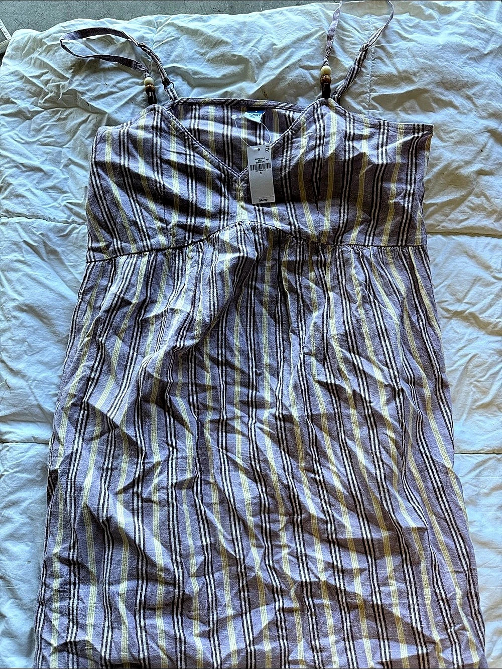 Old Navy Striped Midi Dress in Brown & Yellow Size Small NWT